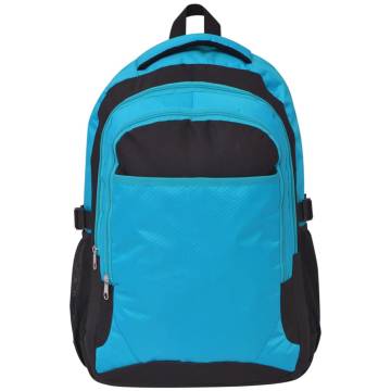 School Backpack 40L Black and Blue - Durable & Stylish