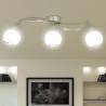 Ceiling Lamp with Glass Shades on Waving Rail for 3 E14 Bulb Quantity in Package 1 Bulb Quantity 3 Shape round 