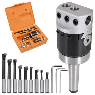 15 Pieces Boring Tool Set - MT2-F1-12 | Hipomarket