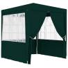 Professional Party Tent with Side Walls 2.5x2.5 m Green 90 g/m² Colour green Size 2.5 x 2.5 m Quantity in Package 1 