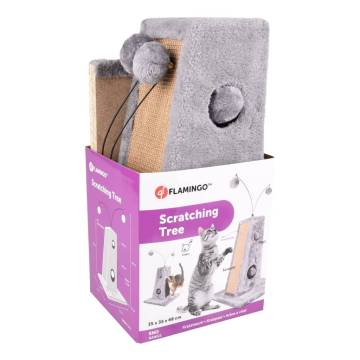 FLAMINGO Cat Scratching Tree Lara - Grey | Hipomarket UK