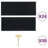 Insect Door Curtains 2 pcs with Magnet Blocks - Black 230x160 cm