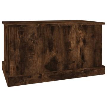 Storage Box Smoked Oak 70x40x38 cm | Durable Engineered Wood