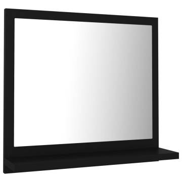 Stylish Black Bathroom Mirror - 40x10.5x37 cm | HipoMarket