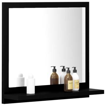 Stylish Black Bathroom Mirror - 40x10.5x37 cm | HipoMarket