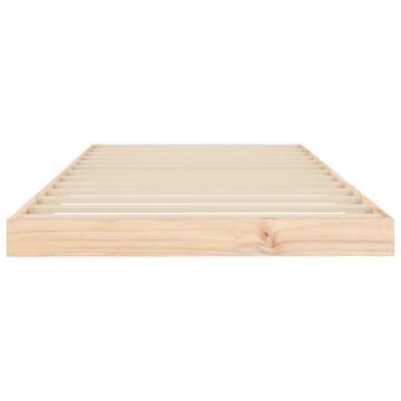 Solid Wood Pine Bed Frame 90x200 cm - Modern & Sturdy