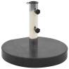 Parasol Base Granite 28.5 kg Round Black Colour black Quantity in Package 1 Weight 30 kg Model with transport rollers 