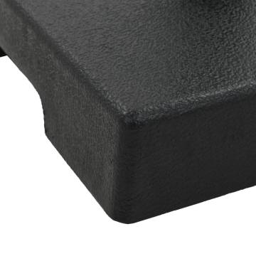 Parasol Base Square Polyresin 8 kg Black - Durable & Stylish