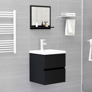 Stylish Black Bathroom Mirror - 40x10.5x37 cm | HipoMarket