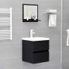 Stylish Black Bathroom Mirror - 40x10.5x37 cm | HipoMarket