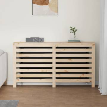 Radiator Cover 153x19x84 cm - Solid Pine Wood Beauty