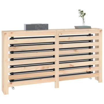 Radiator Cover 153x19x84 cm - Solid Pine Wood Beauty