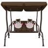 Kids Swing Bench Brown - Sturdy & Fun 115x75x110 cm