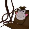 Kids Swing Bench Brown - Sturdy & Fun 115x75x110 cm