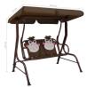 Kids Swing Bench Brown - Sturdy & Fun 115x75x110 cm