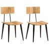 Dining Chairs 2 pcs 44x40x80 cm Solid Wood Mango Quantity in Package 2 Material solid mango wood 