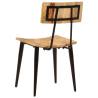 Solid Wood Mango Dining Chairs - 2 pcs Antique Style