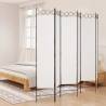 6-Panel Room Divider White 240x200 cm Fabric Colour white Size 240 x 200 cm Number of 1 Number_of_Panels 6 