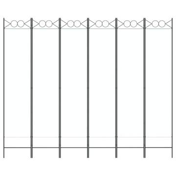 6-Panel Room Divider White - Versatile & Durable | Hipomarket