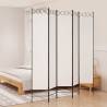 5-Panel Room Divider White 200x220 cm Fabric Colour white Size 200 x 220 cm Number of 1 Number_of_Panels 5 