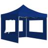 Professional Folding Party Tent 3x3m Blue - Hipomarket UK