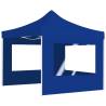 Professional Folding Party Tent 3x3m Blue - Hipomarket UK