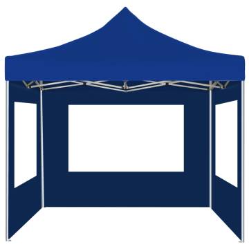 Professional Folding Party Tent 3x3m Blue - Hipomarket UK