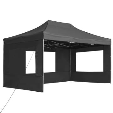 Professional Folding Party Tent 4.5x3m Anthracite | HipoMarket