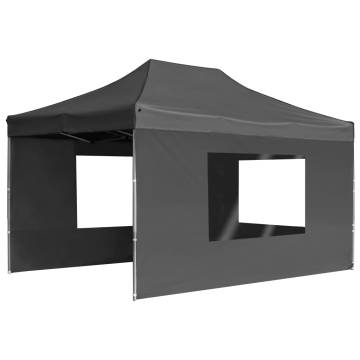 Professional Folding Party Tent 4.5x3m Anthracite | HipoMarket