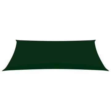 Sunshade Sail Oxford Fabric 2.5x5m Dark Green - Outdoor Protection