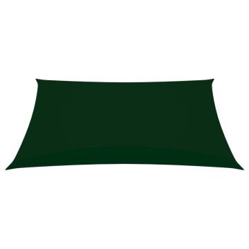 Sunshade Sail Oxford Fabric 3.5x5 m Dark Green | Hipomarket