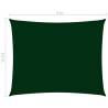 Sunshade Sail Oxford Fabric 3.5x5 m Dark Green | Hipomarket