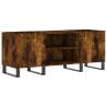 Elegant Smoked Oak Record Cabinet - 121x38x48 cm | HipoMarket