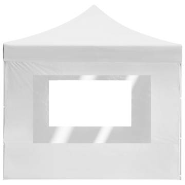 Professional Folding Party Tent 4.5x3m - White Aluminum Shelter