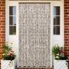 Insect Curtain Taupe and White 100x220 cm Chenille Colour taupe and white Size 100 x 220 cm 