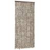 Insect Curtain Taupe & White 100x220 cm - Chenille Design