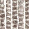 Insect Curtain Taupe & White 100x220 cm - Chenille Design