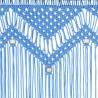 Macrame Curtain Blue 140x240 cm Cotton - Stylish Decor