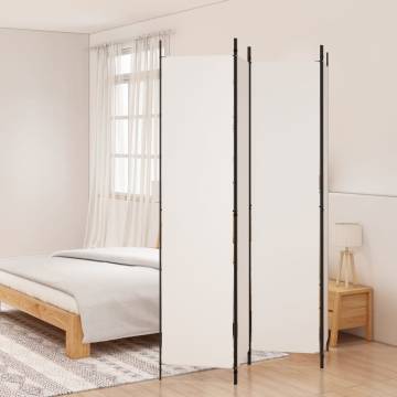 4-Panel White Room Divider - Privacy & Space Saver | HipoMarket