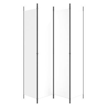 4-Panel White Room Divider - Privacy & Space Saver | HipoMarket