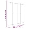 4-Panel White Room Divider - Privacy & Space Saver | HipoMarket