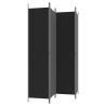 4-Panel Black Room Divider - Space Separation & Privacy