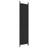 4-Panel Black Room Divider - Space Separation & Privacy