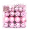 65 Piece Christmas Bauble Set - Pink, Red & White | Hipo Market