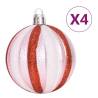 65 Piece Christmas Bauble Set - Pink, Red & White | Hipo Market