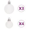 65 Piece Christmas Bauble Set - Pink, Red & White | Hipo Market