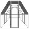 Outdoor Chicken Cage 2x10x2m - Galvanised Steel | HipoMarket