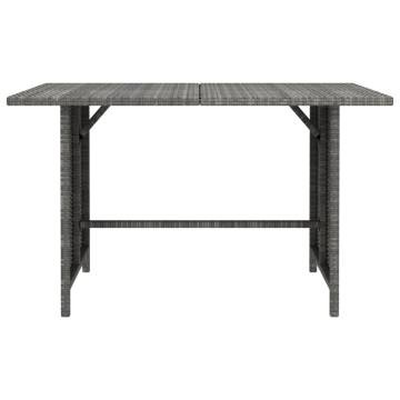 Grey Garden Dining Table 110x70 cm - Stylish & Durable