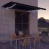 Manual Retractable Awning with LED 500x300 cm Anthracite Colour anthracite Size 500 x 300 cm Quantity in Package 1 