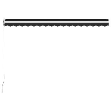 Manual Retractable Awning 450x300 cm Anthracite - Hipomarket